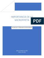 Importancia de La Micropipeta PDF