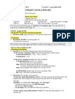 PRE-INTERMEDIATE 5 CLASS SUMMARY