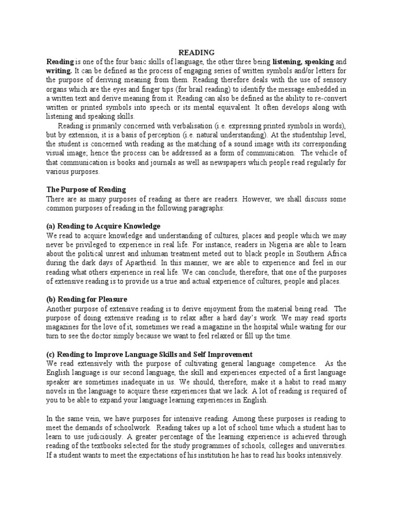 Reading And Listening Skills Pdf