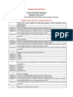 R19 - Mech - Metal Forming Technology - Sample Questions Bank PDF