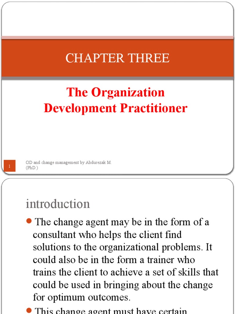 Chapter 3 OD Practitioner | PDF