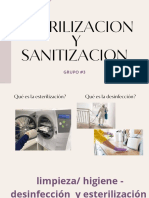 Esterilización y desinfección métodos