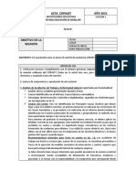 Formato Acta de Reuniones Copasst para I.E.O