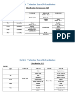 Class Routine For Ramadan 2023 PDF