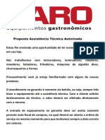 Proposta Assistência Técnica Autorizada Saro PDF