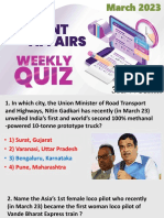 Current Affairs 3rd Week March 2023 - TripleS - 18103208 PDF