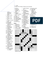 "Don't Blink" - VP Crossword Puzzle