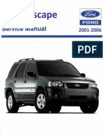 Ford Manual de Taller Ford Escape 2001 Al 2006 en Ingles