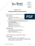 Ingreso 2023 - Programa Prácticas Del Lenguaje v1 PDF