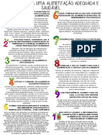 Folheto - 10 Passos Alimentação Saudável PDF