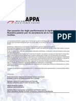 Our Passion For High Performance in Hydraulic Drives Us.: Nuestra Pasión Por La Excelencia en La Hidráulica Nos Motiva