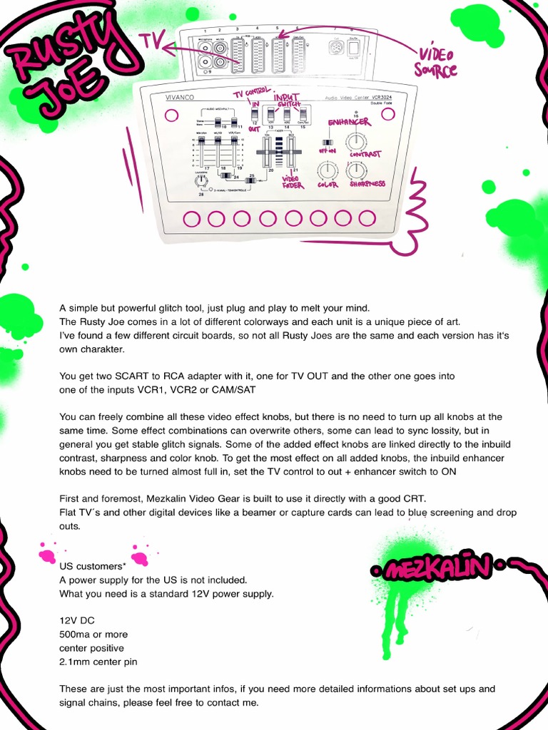 Rusty Joe VCR 3024 Handout PDF | PDF