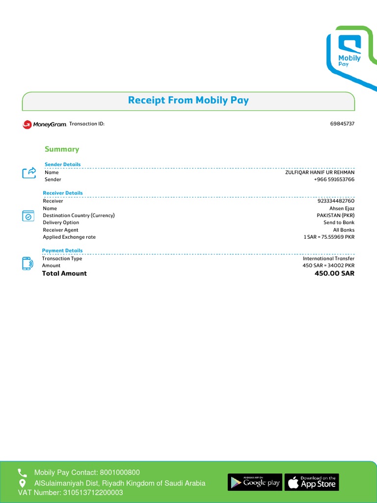 MobilyPay - Transaction 13apr2023 04 34 PM PDF | PDF