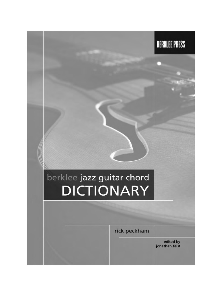 Berklee Jazz.Guitar Chord.Dictionary By.rick Peckham Reduccion