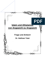 Islam Und Atheismus Von Angesicht Zu Angesicht