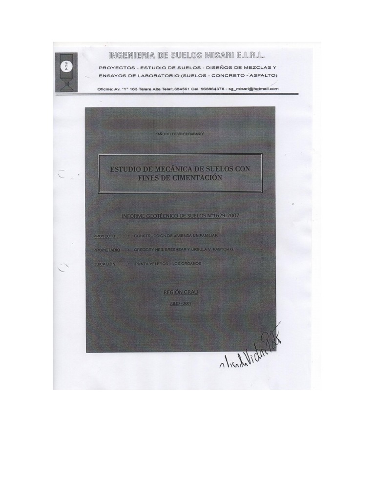 Estudio De Suelos Pdf Pdf
