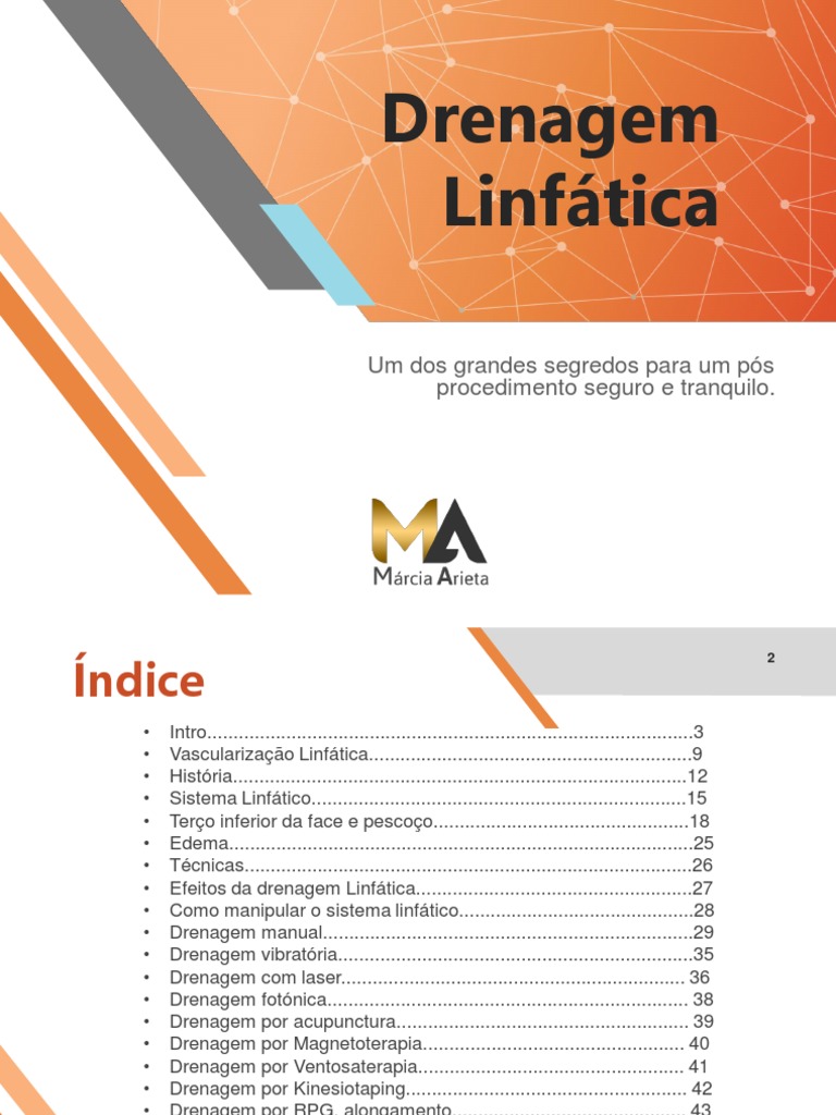 Drenagem Linfática Pdf Pdf Sistema Linfático Linfa