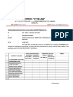 Memorandum Itinerario