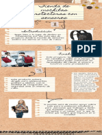 Infografía de Proceso Proyecto Collage Papel Marrón
