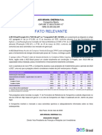 Fato Relevante: Aes Brasil Energia S.A