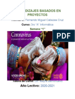 Aprendizajes Basados en Proyectos 2020