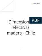 Dimensiones Efectivas Madera - Chile
