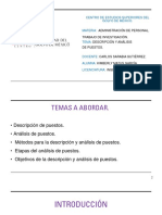 Descripcion y Analisis de Puestos PDF