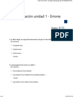 Auto Evaluación Unidad 1 - Errores PDF