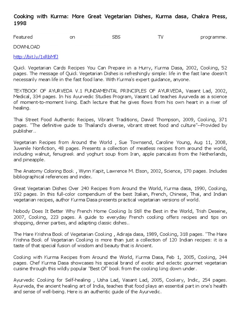 cooking-with-kurma-more-great-vegetarian-dishes-pdf-pdf-ayurveda