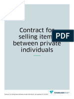 Contract For Selling Items PDF