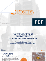 Investigación accidentes trabajo