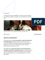 Absolutismo - Origen, Historia, Ejemplos y Características PDF