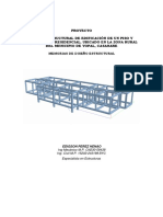 Memorias de Diseño Estructural, Sebastián Florez PDF