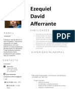 Ezequiel David Afferrante perfil laboral experiencia contabilidad atención