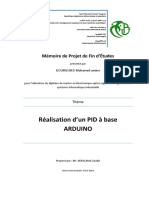 Réalisation D'un PID À Base Arduino: Mémoire de Projet de Fin D'études