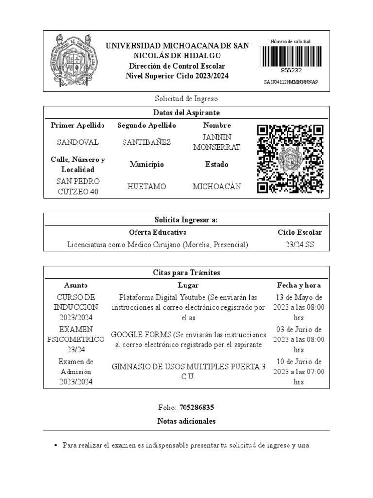 Solicitud de Ingreso PDF | PDF | Tecnología de información y
