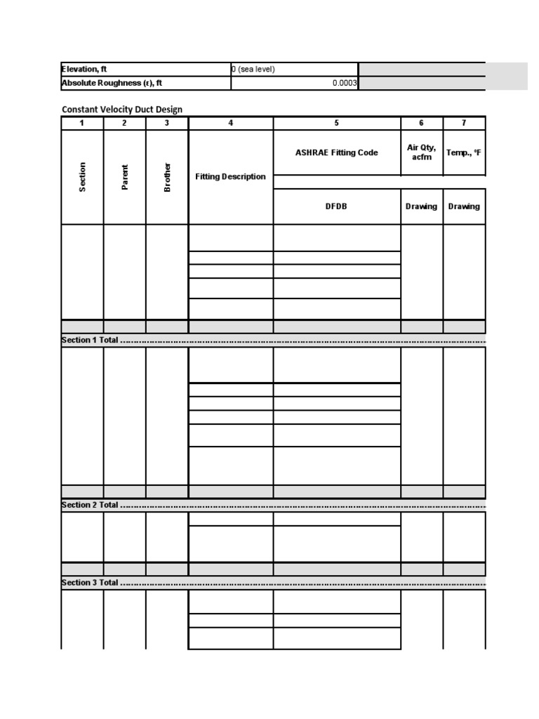 Constant Velocity Duct Design PDF