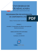 Actividad 1. Componentes de Software Como Parte Del Diseño de Soluciones