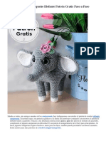 Amigurumi Pequeño Elefante Patrón Gratis Paso A Paso PDF