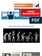 Modulo II Año 2023 Teoria Administrativa PDF