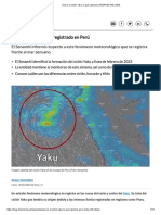 Qué Es El Ciclón Yaku - Lo Que Sabemos - RESPUESTAS - MAG - PDF