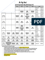 Datesheet Edited & FInal. EoY 2022-23 (Class 3-9) PDF