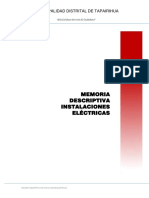 Memoria Descriptiva Inst. Electricas U-7 Ok