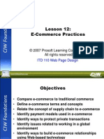 Lesson 12: E-Commerce Practices: © 2007 Prosoft Learning Corporation All Rights Reserved