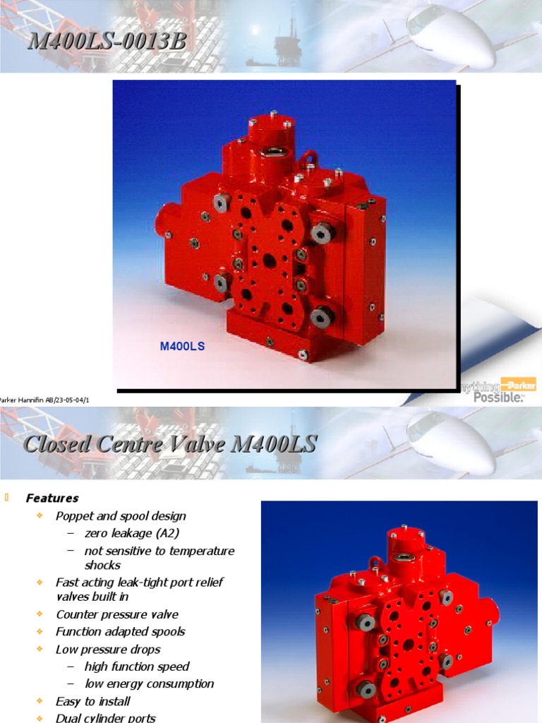 M400LS Closed Centre Valve Overview | PDF