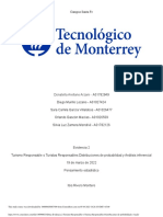 Dona Evidencia 2 Turismo Responsable o Turistas Responsables Distribuciones de Probabilidad y Ana Li PDF