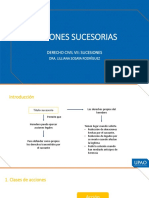 Diapositivas de Las Acciones Sucesorias - Semana 04 PDF