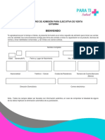 Formulario de Admision Salud Vital PDF