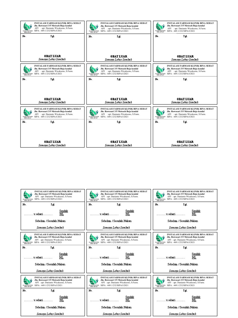 Etiket | PDF
