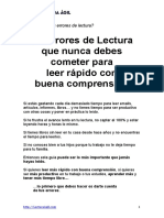 Errores de Lectura PDF
